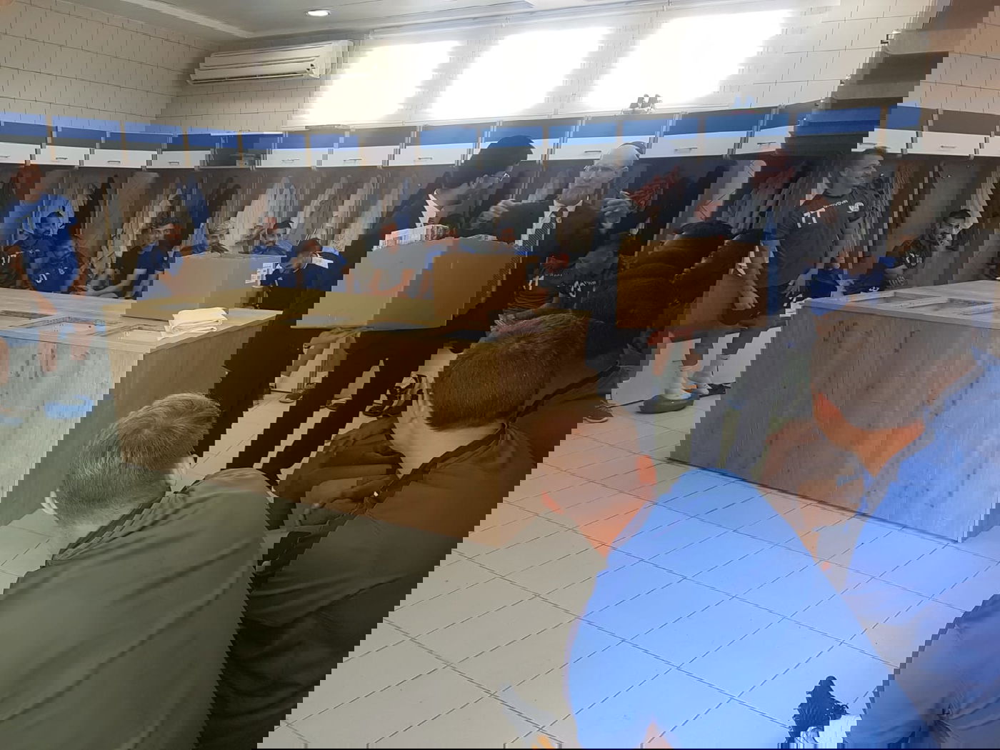 שחקני "הפועל עפולה" בהכנה רוחנית לחג