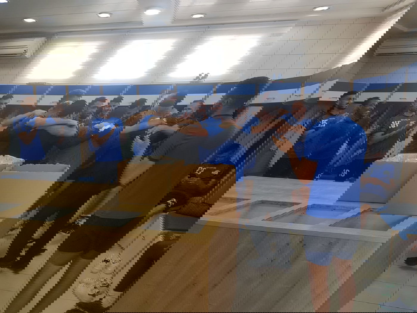 שחקני "הפועל עפולה" בהכנה רוחנית לחג