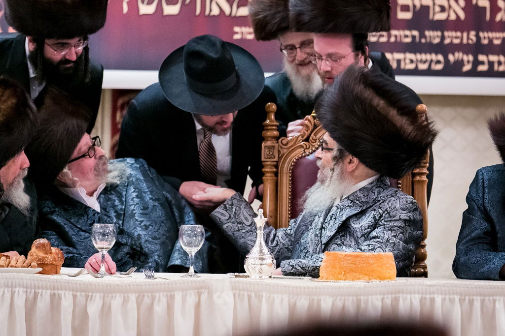 פלדר עם האדמו"ר מסאטמר. ארכיון