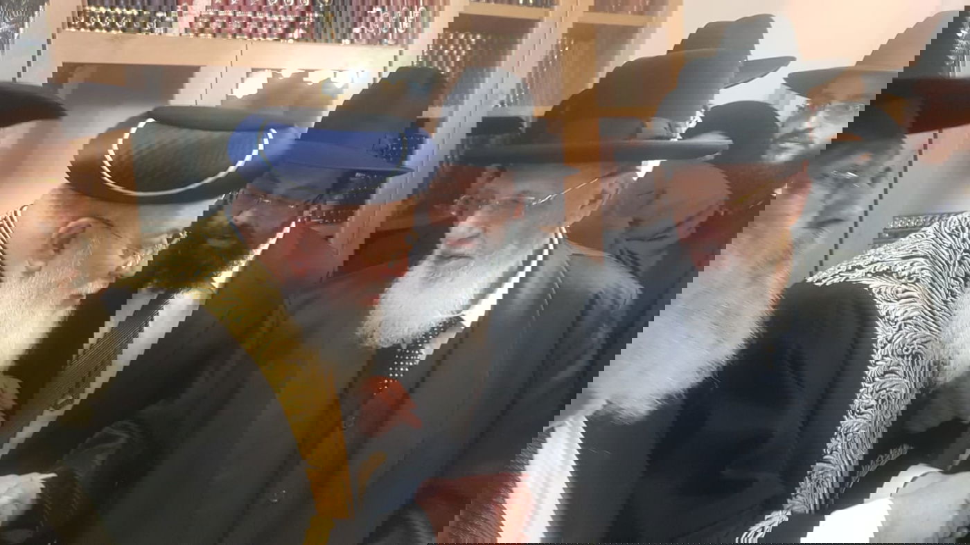 ביקור חג: הגר"ש עמאר במעונו של הגר"ש כהן