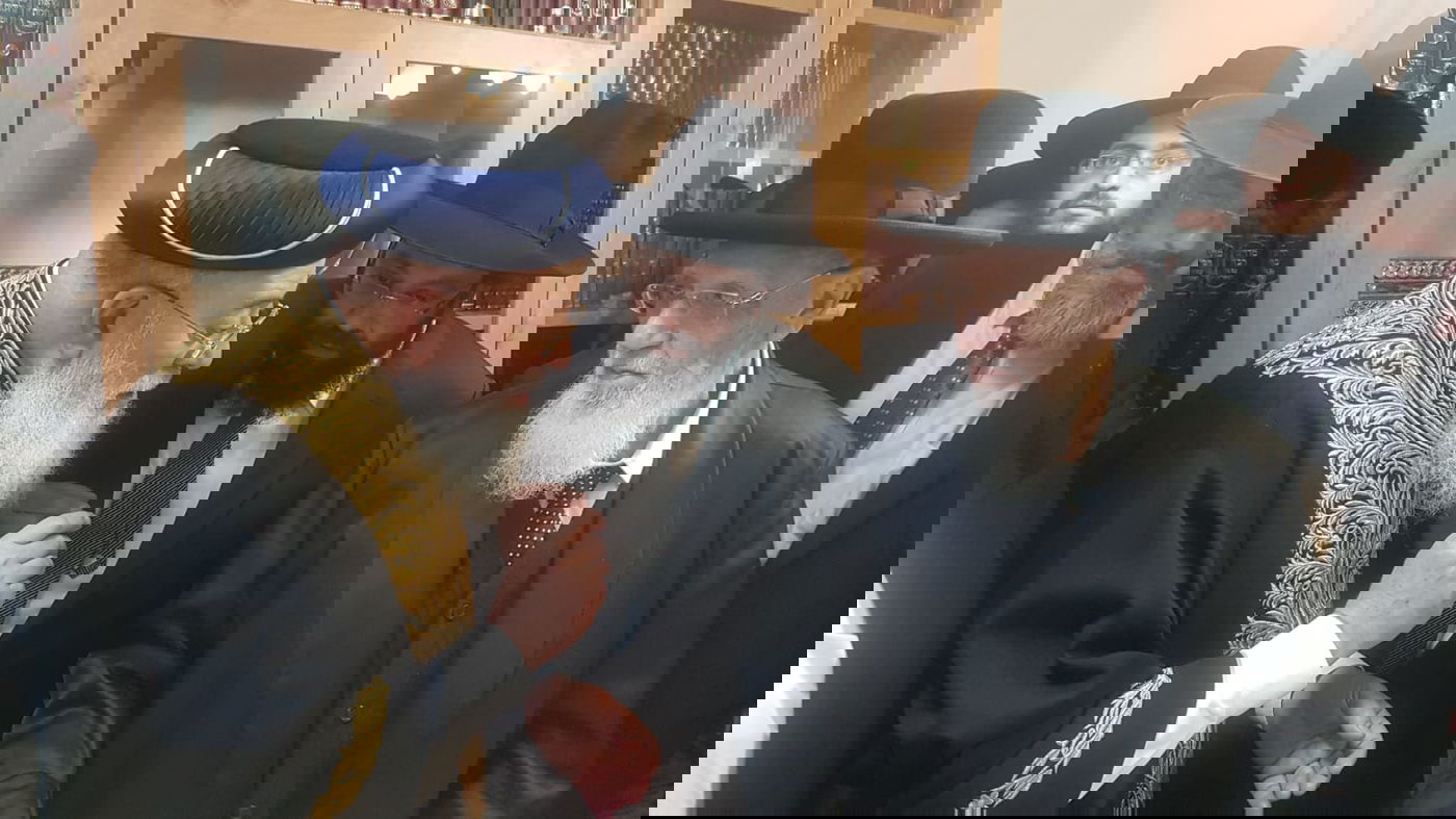 ביקור חג: הגר"ש עמאר במעונו של הגר"ש כהן