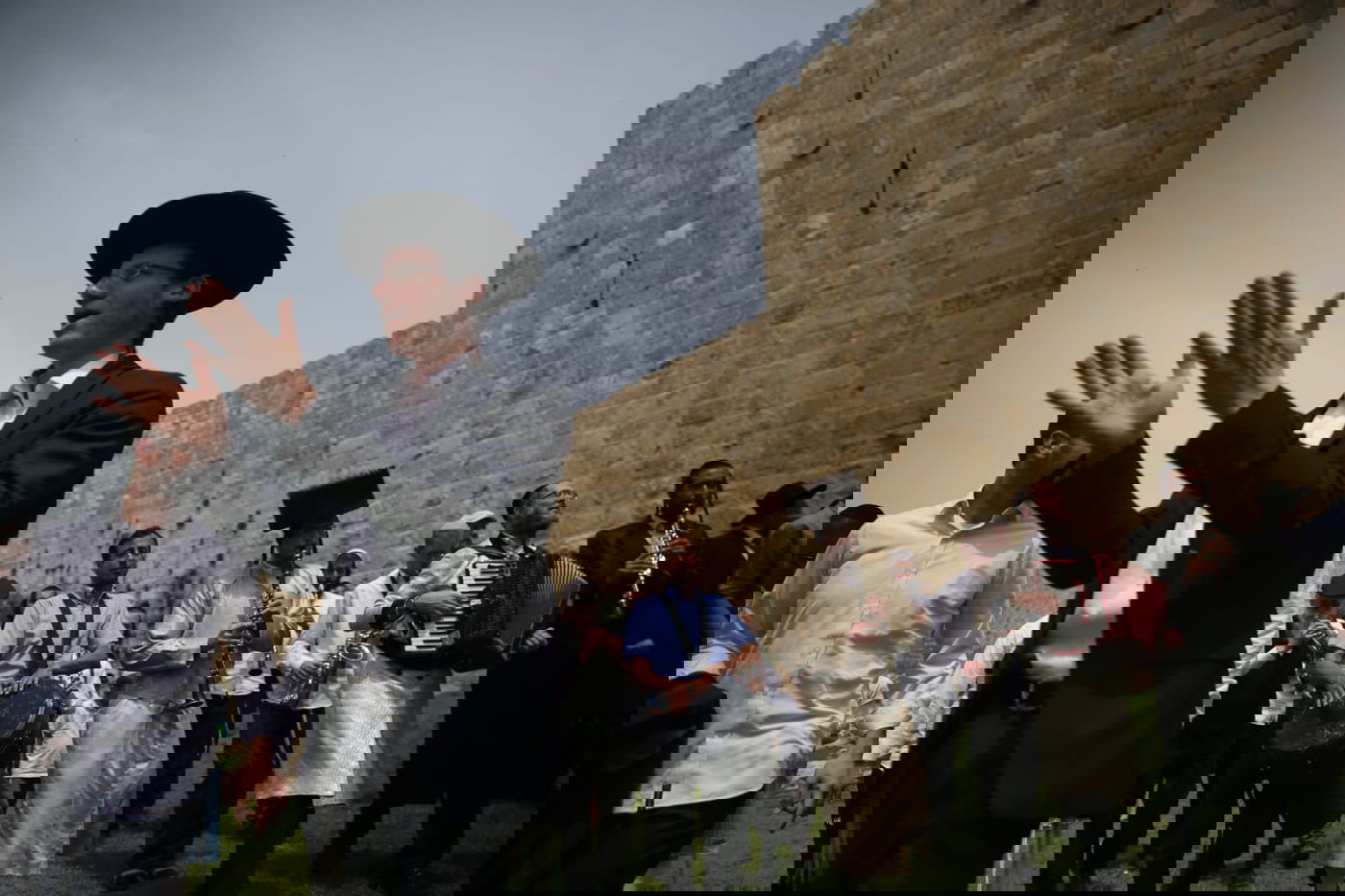 שמחת חג הפסח על חומות העיר העתיקה