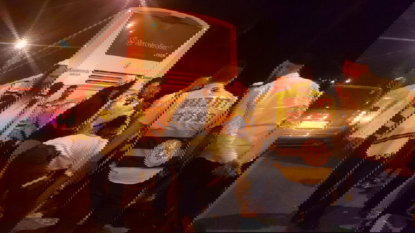 ביציאה ממירון: הולך רגל נהרג מפגיעת אוטובוס