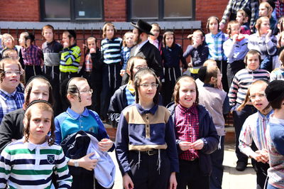 ילדים חסידיים בברוקלין. למצולמים אין קשר לכתבה