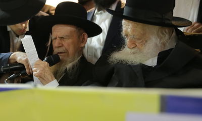 מרן הגר"ח קנייבסקי והגר"ג אדלשטיין