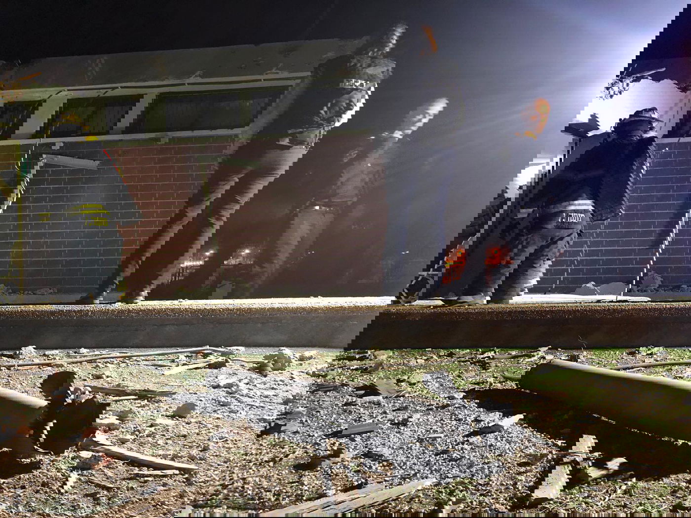 נפילה בקריית גת, הערב