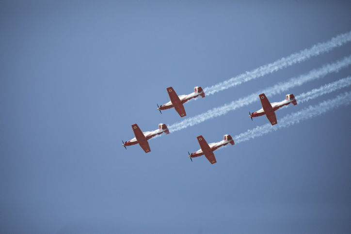 אימוני חיל האוויר לקראת מטס יום העצמאות