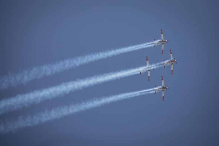 אימוני חיל האוויר לקראת מטס יום העצמאות