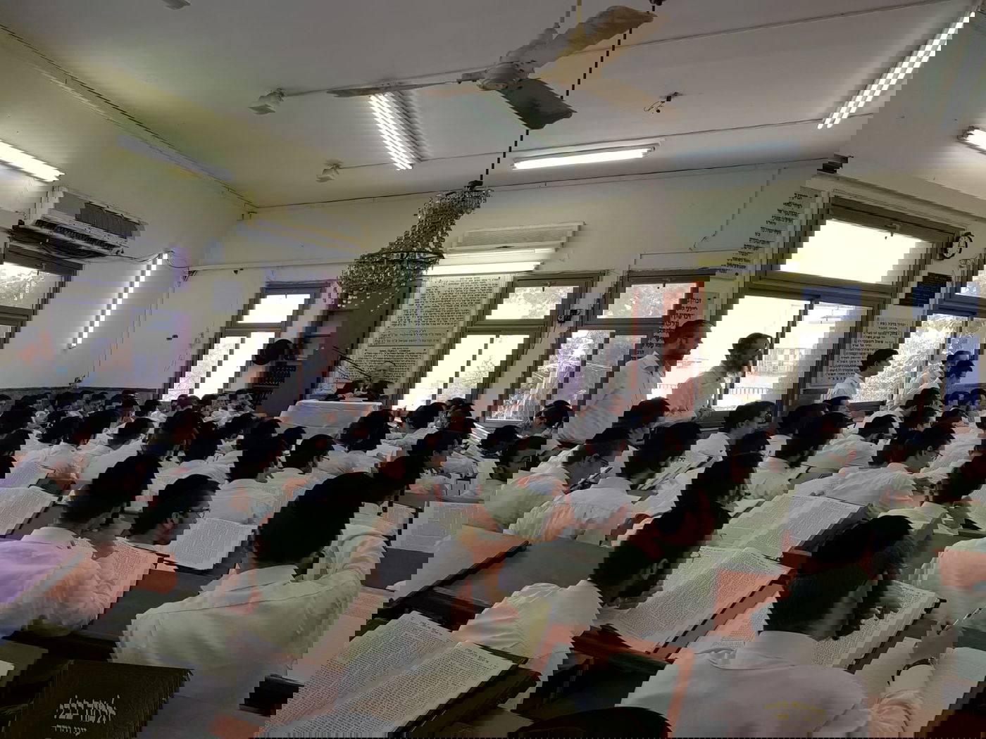 בחוץ - 'דגל ישראל'; בישיבה - שטייגען. צפו