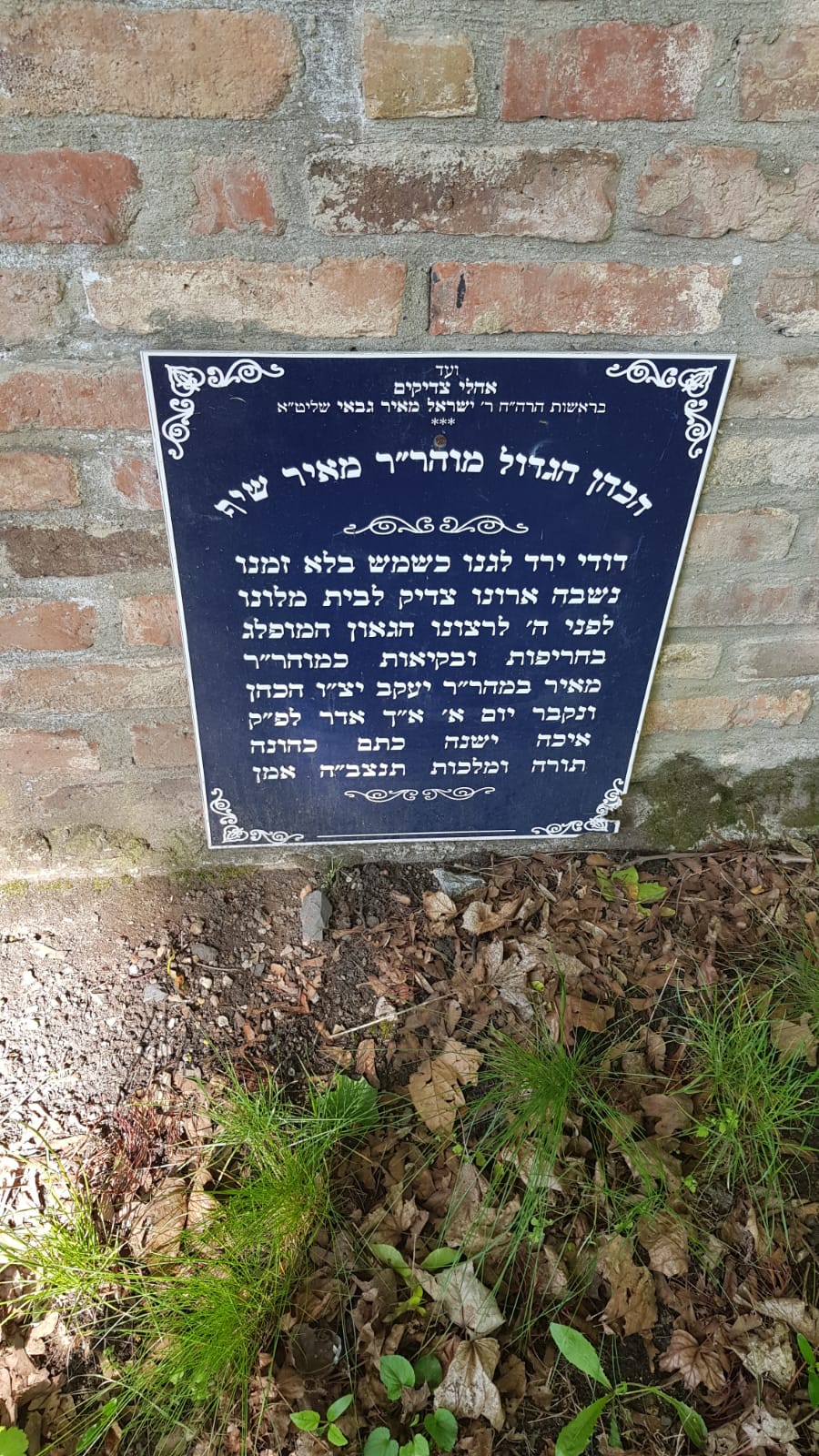 הגר"ד לאו ביקר בקברי הצדיקים בפרנקפורט