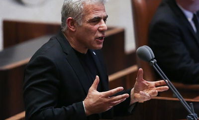 לפיד בכנסת, אמש