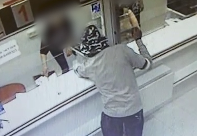 שוד בנק בבאר שבע; כך זה נראה במצלמות