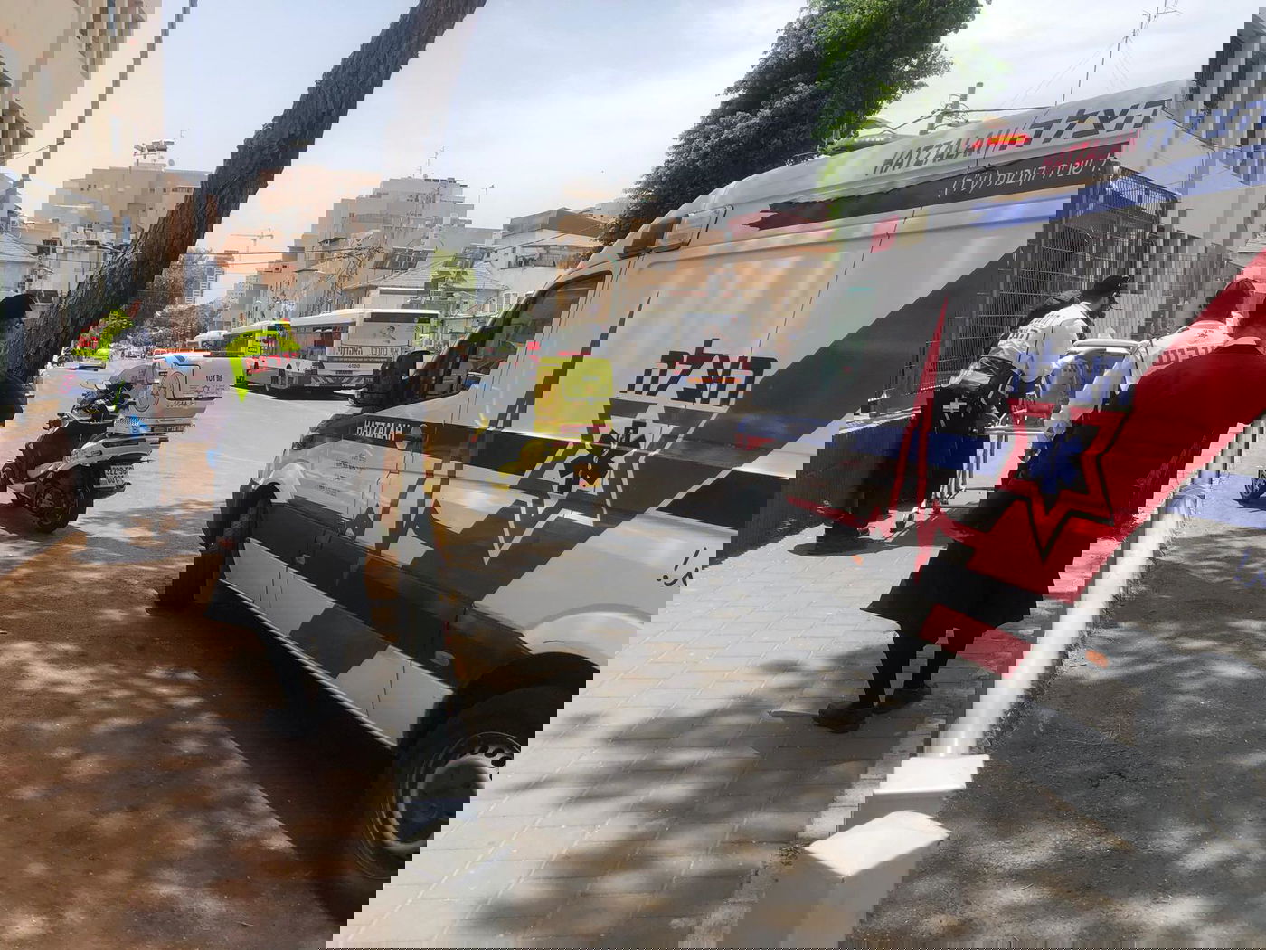 זירת התאונה