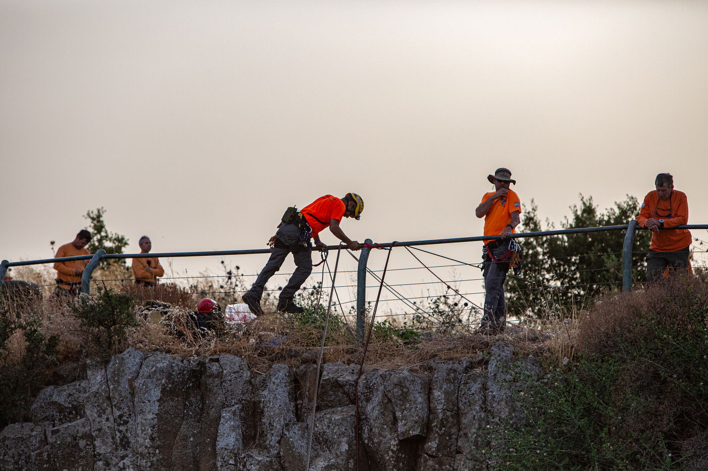כך מחלצים אדם שנפל מצוק ברמת הגולן • תיעוד