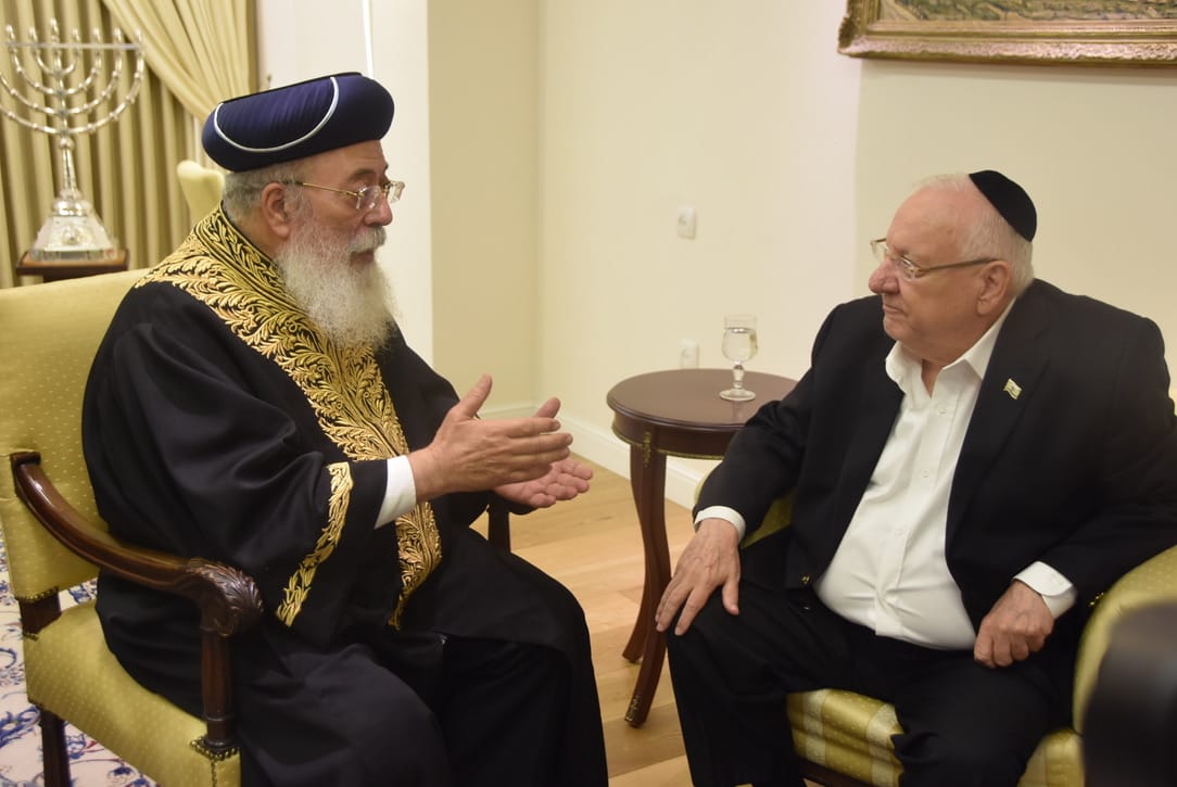 נחמה: הראשון לציון ניחם את נשיא המדינה