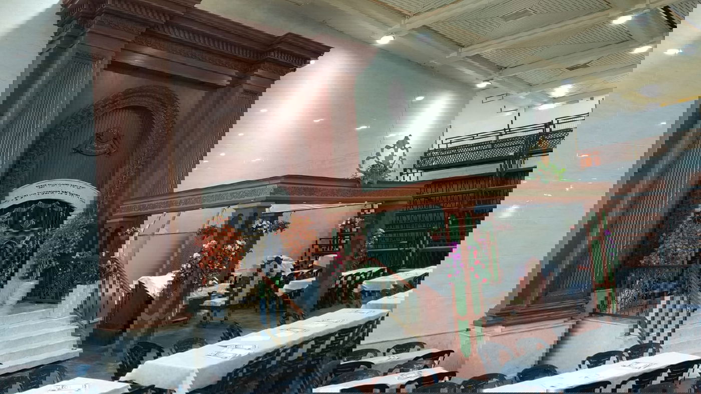 הפרחים של צאנז והחופה לאדמו"ר. תיעוד