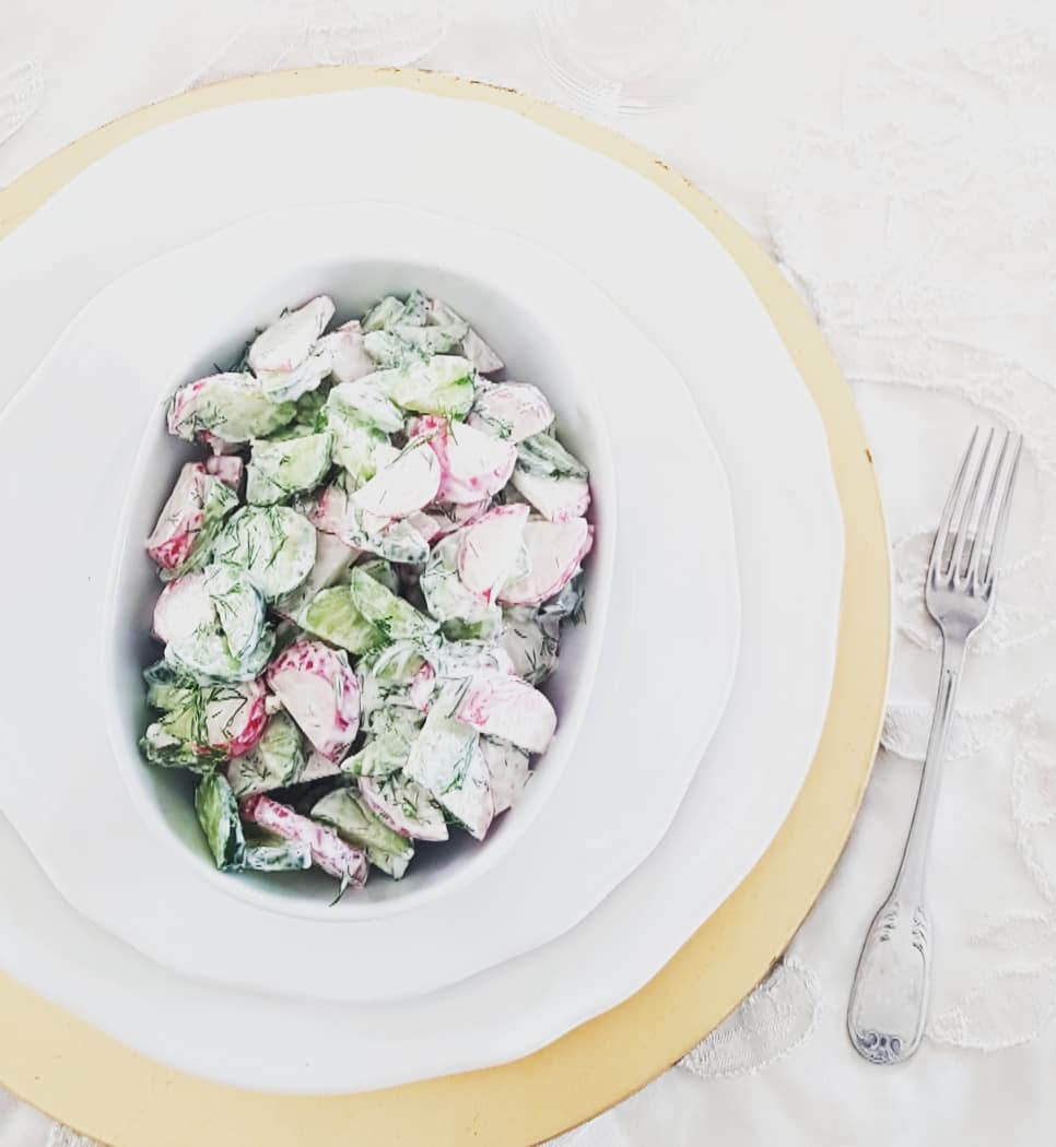 מתכון לסלט צנון ומלפפון מרענן של מורן פינטו