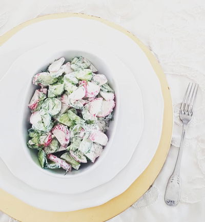 מתכון לסלט צנון ומלפפון מרענן של מורן פינטו