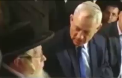 גנץ אמר לאדמו"ר: "השותף שלי מתנהג יותר טוב"