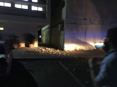 זירת פגיעת הרקטה