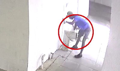 הגנב נתפס בזכות דגימת דם על הצינור. צפו