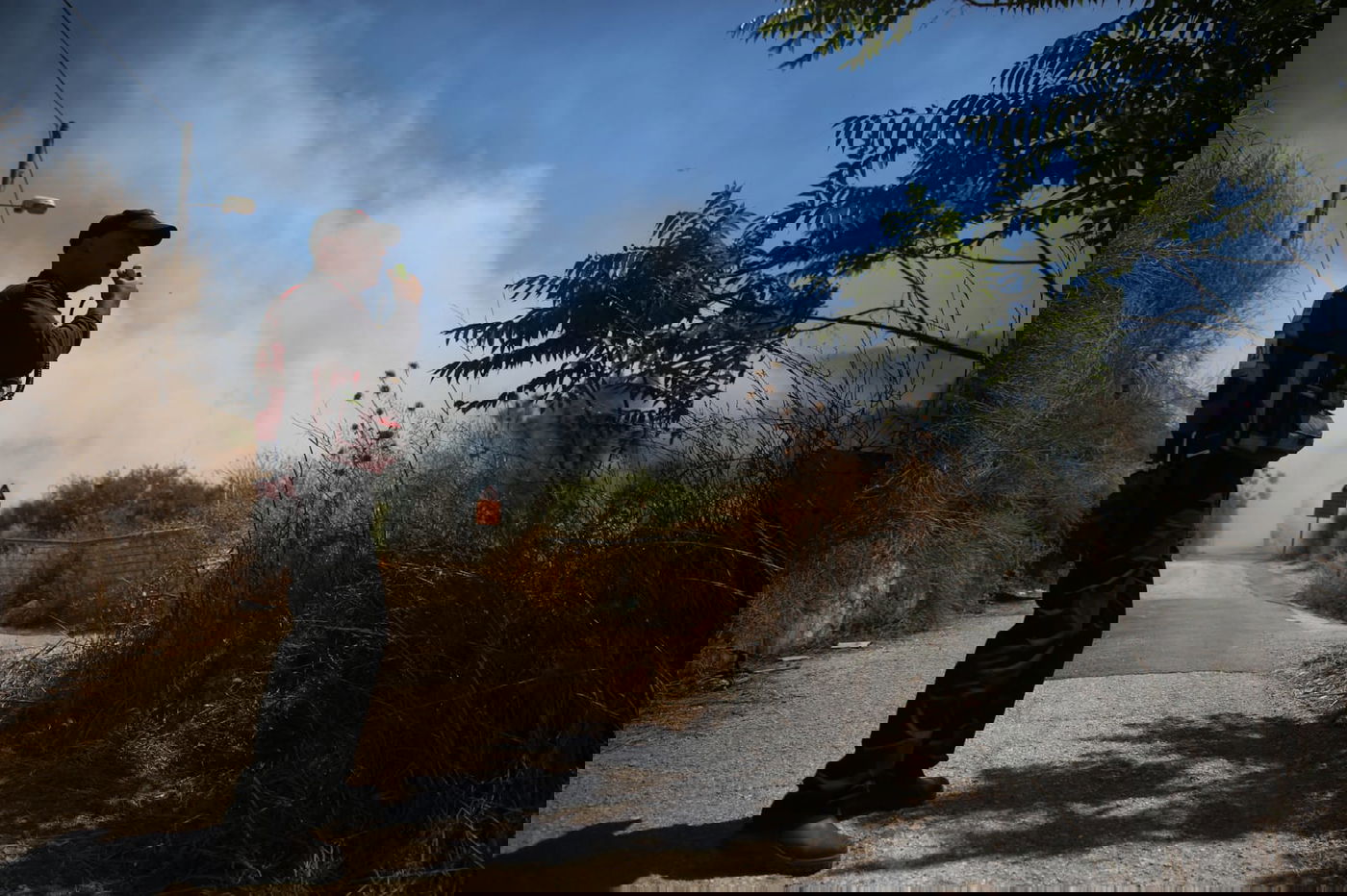 חשש מזליגת השריפה בליפתא לכיוון ירושלים • צפו בתיעוד