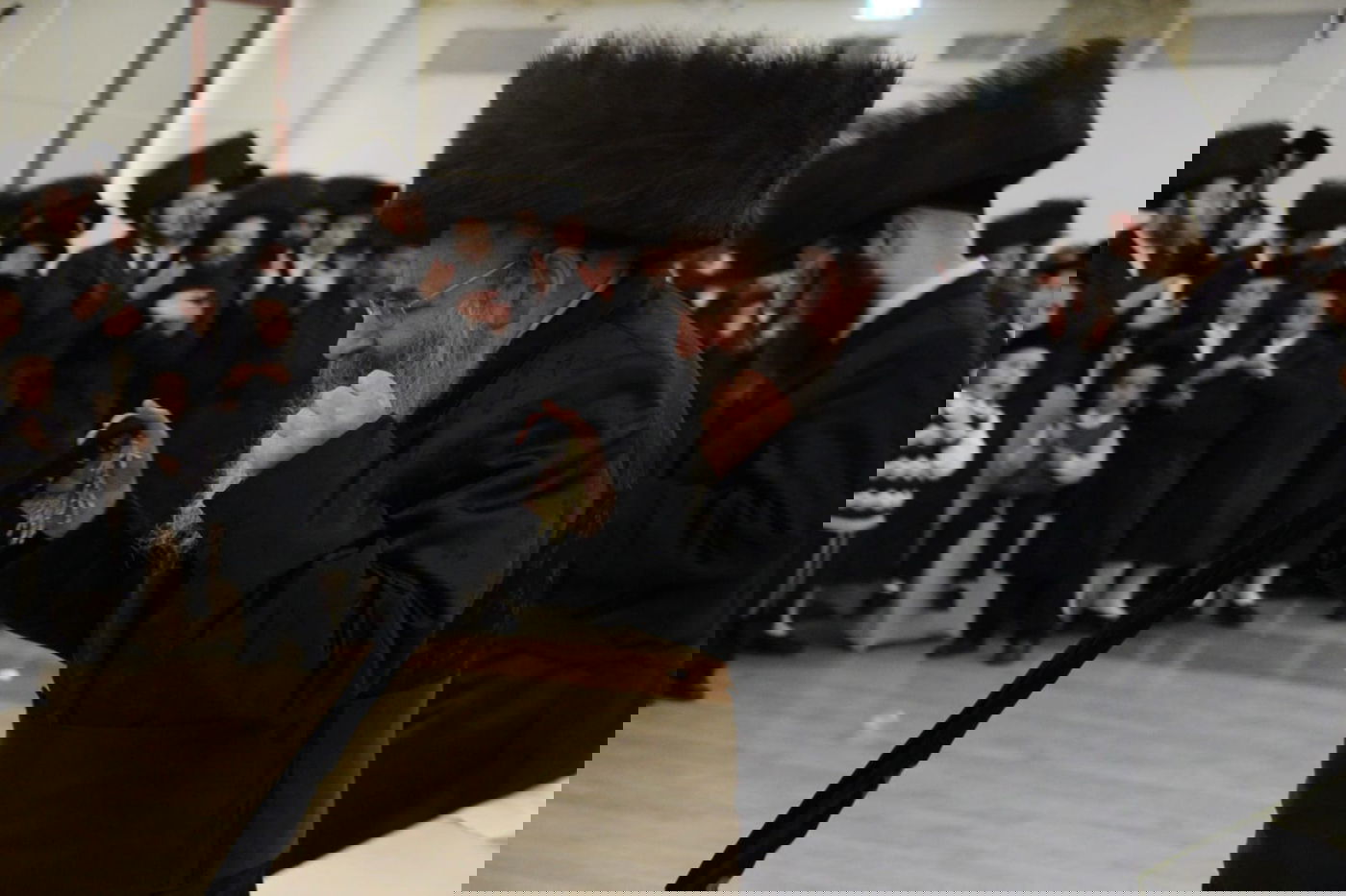 תיעוד: נכדו של נשיא ישיבת טשעבין התחתן