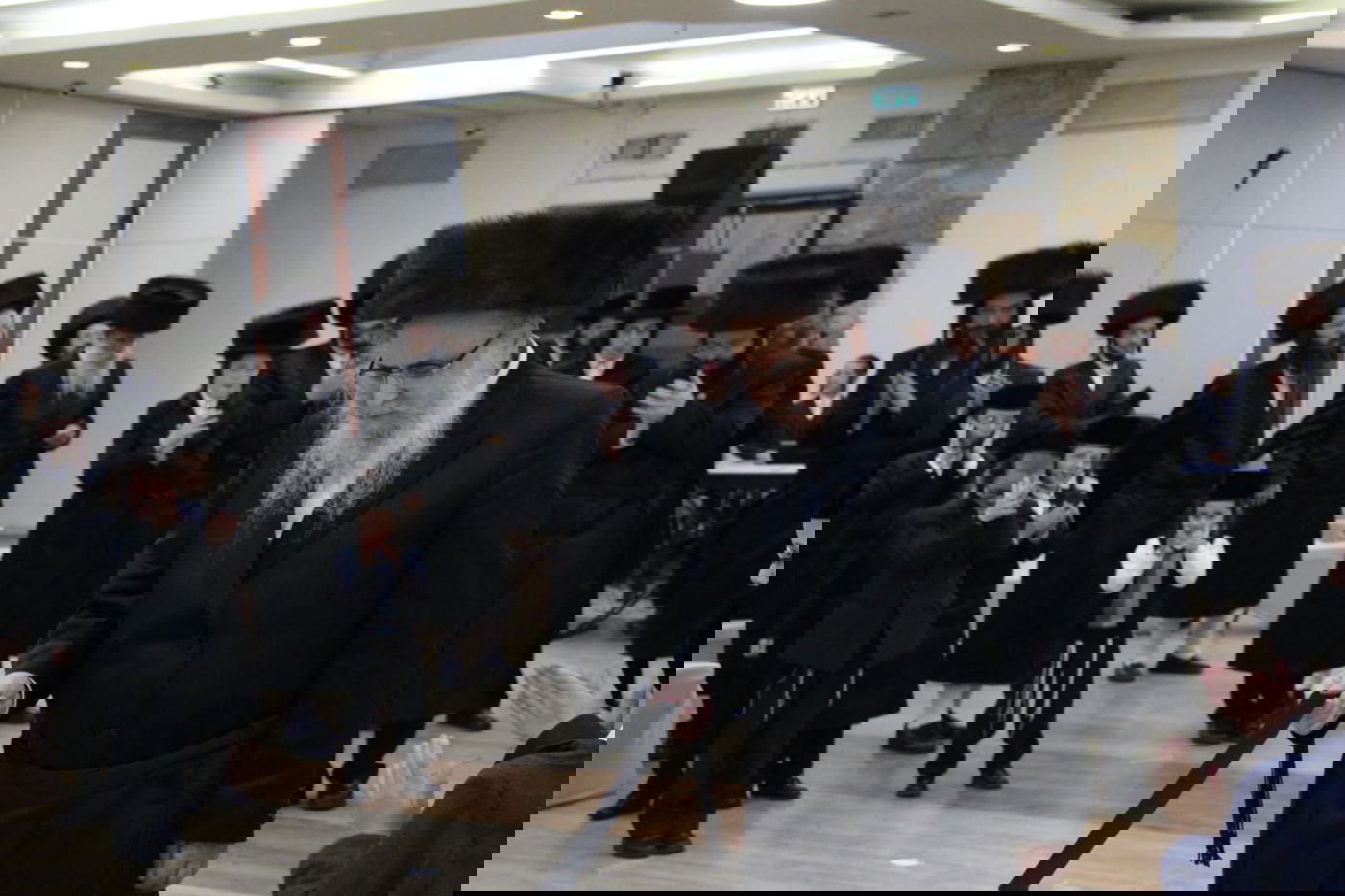 תיעוד: נכדו של נשיא ישיבת טשעבין התחתן