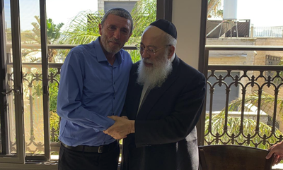 שר החינוך ביקר במעונו של הראשל"צ הגר"ש עמאר