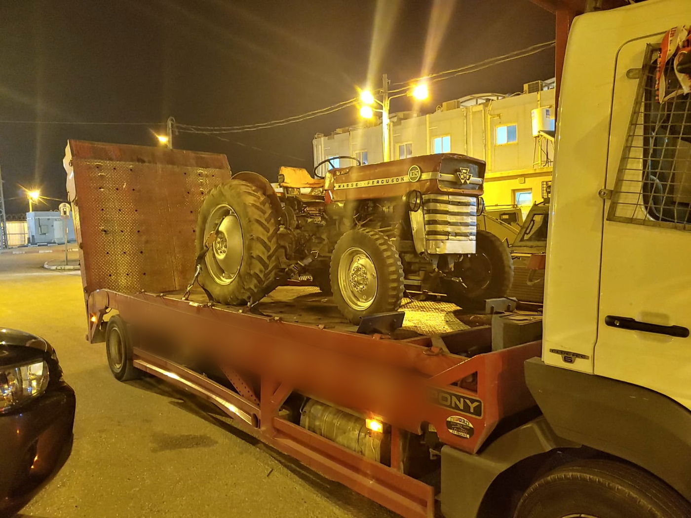 טרקטור גנוב אותר בחצר בית באיזור ג'נין