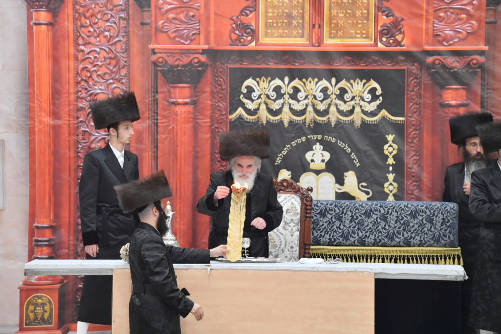 תיעוד: ה'פארשפיל' לנכד האדמו"ר מויז'ניץ