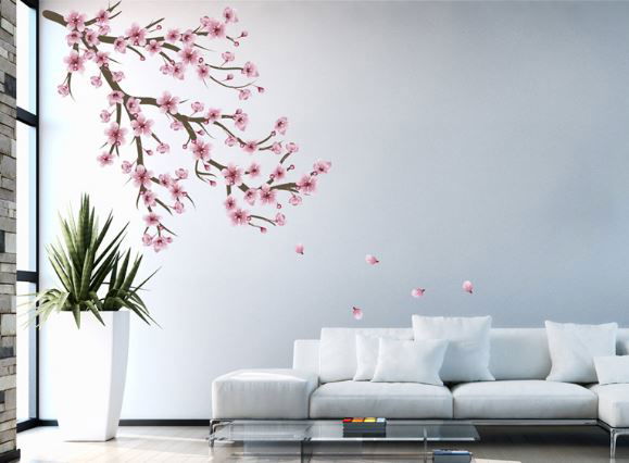 מדבקת קיר פריחת הדובדבן - לרכישה לחץ כאן