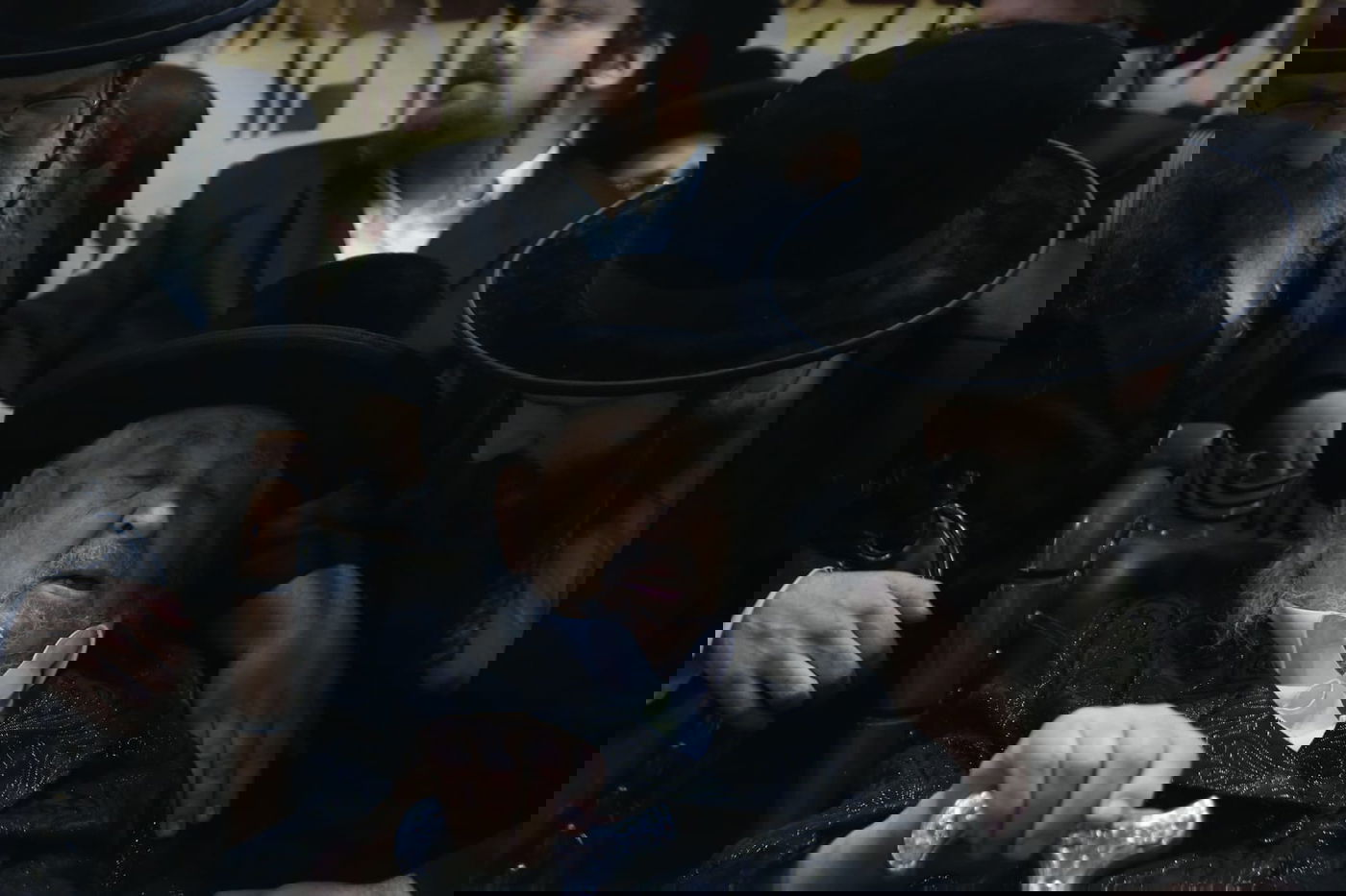 מאות בקבלת פנים לאדמו"ר מצאנז גריבוב