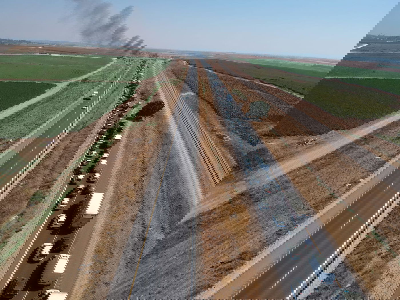 מדהים: כך נראה פקק בכביש 6 - מהאוויר