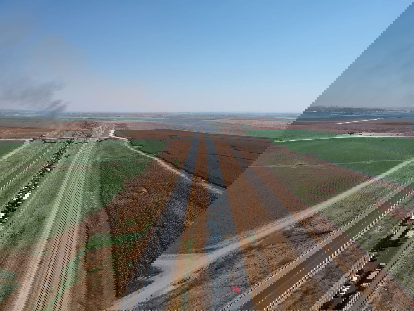 מדהים: כך נראה פקק בכביש 6 - מהאוויר