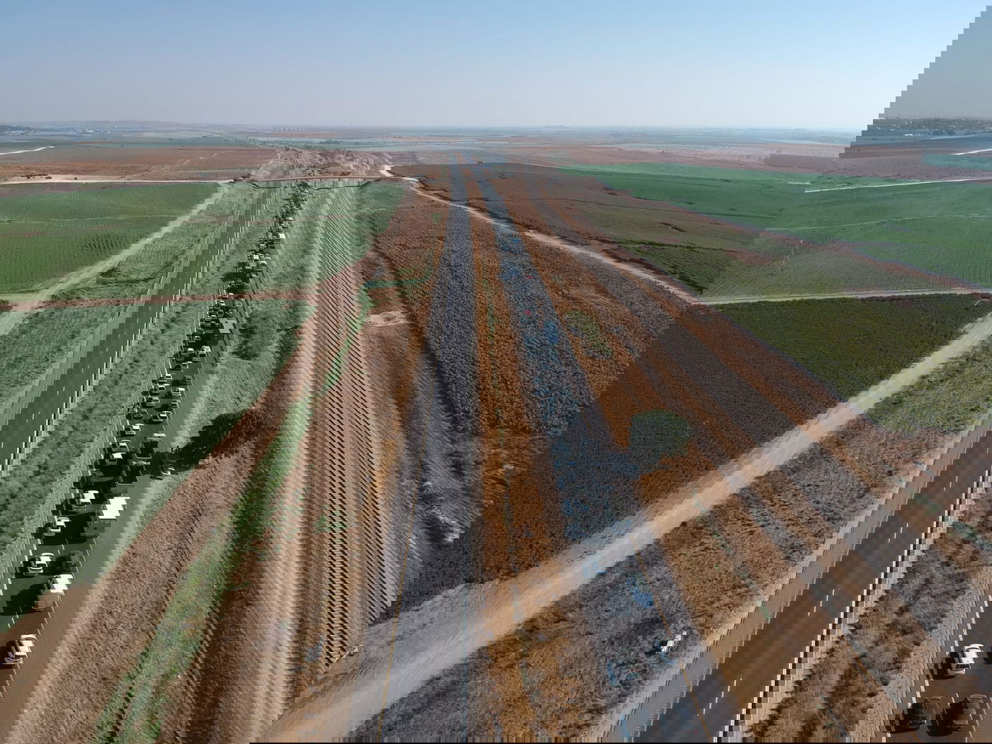 מדהים: כך נראה פקק בכביש 6 - מהאוויר