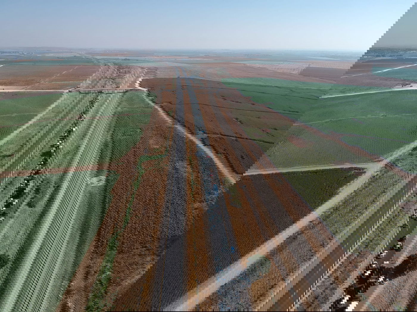 מדהים: כך נראה פקק בכביש 6 - מהאוויר