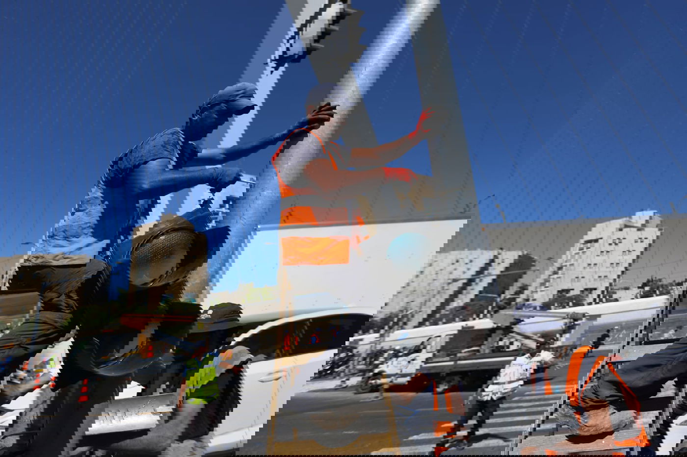 צפו בתיעוד: כך נחסמה הכניסה לירושלים