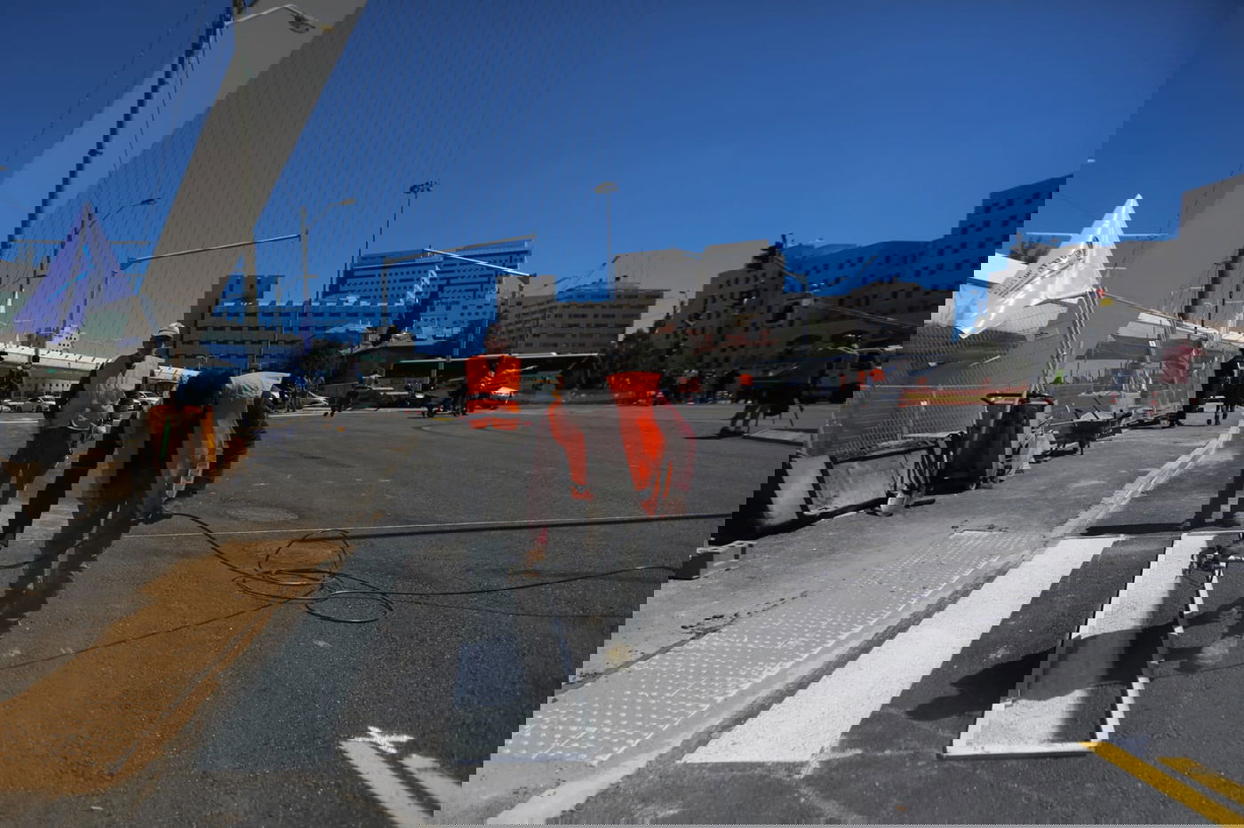 צפו בתיעוד: כך נחסמה הכניסה לירושלים