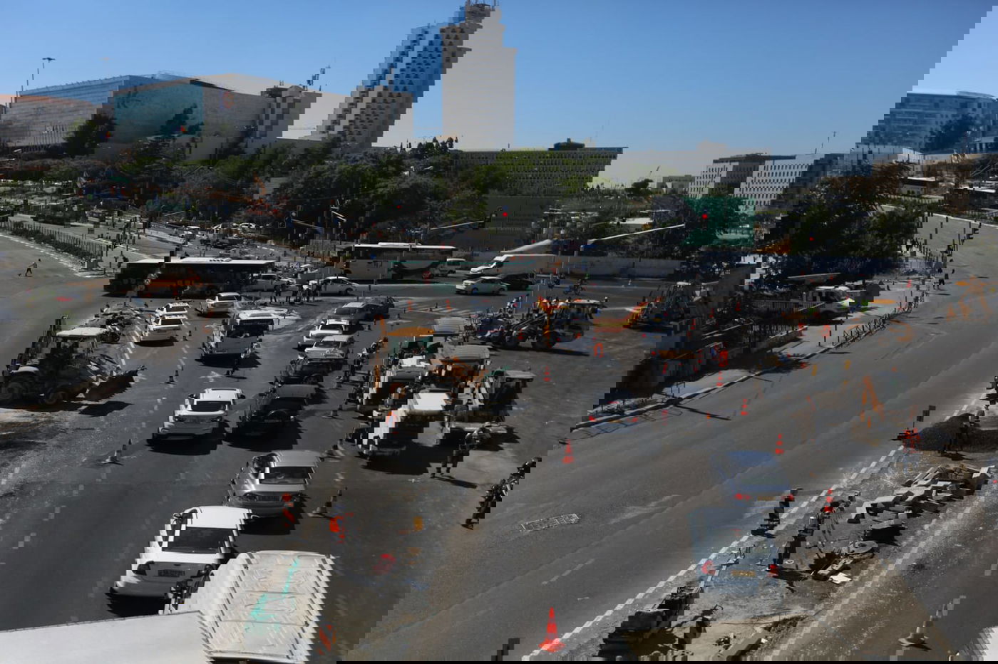 צפו בתיעוד: כך נחסמה הכניסה לירושלים