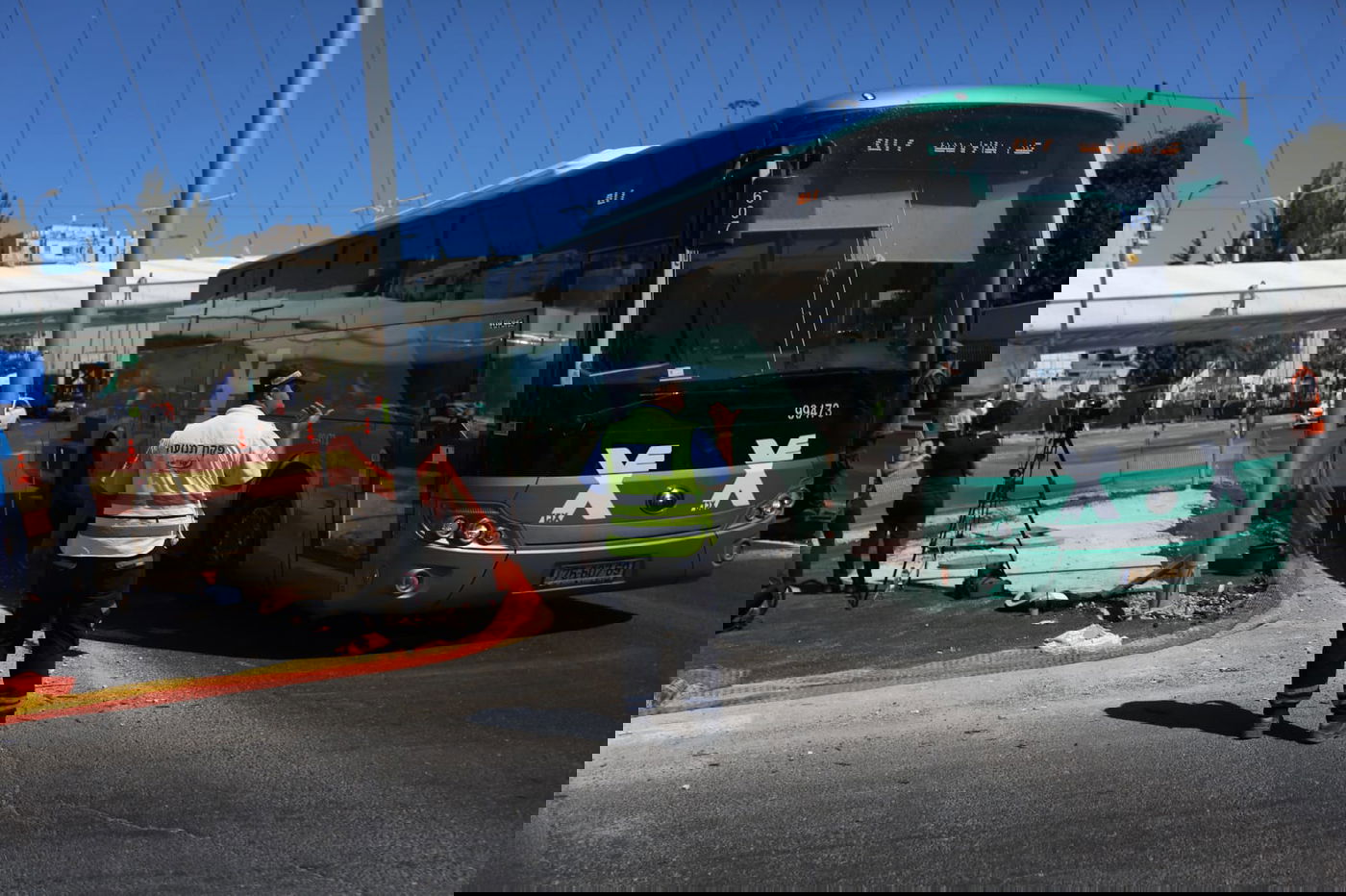 צפו בתיעוד: כך נחסמה הכניסה לירושלים