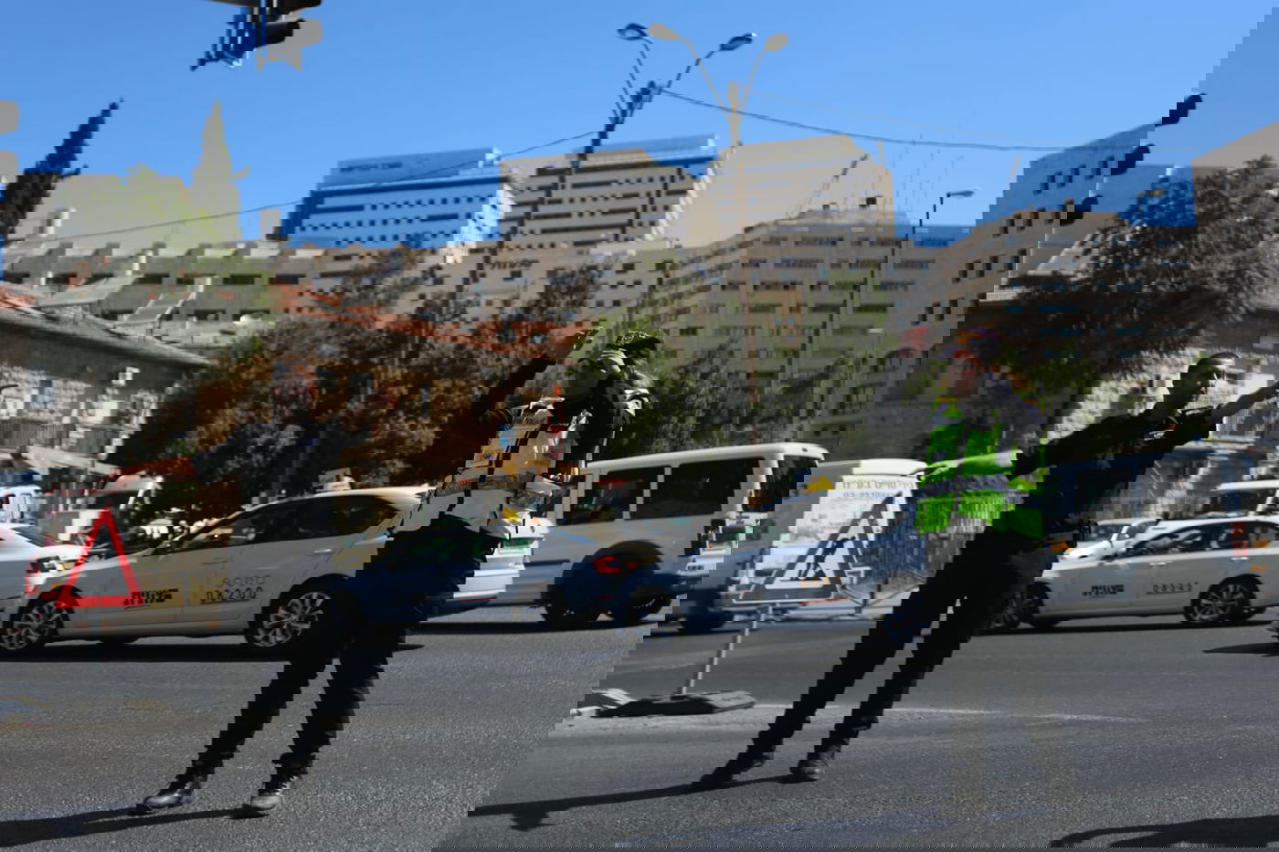 צפו בתיעוד: כך נחסמה הכניסה לירושלים