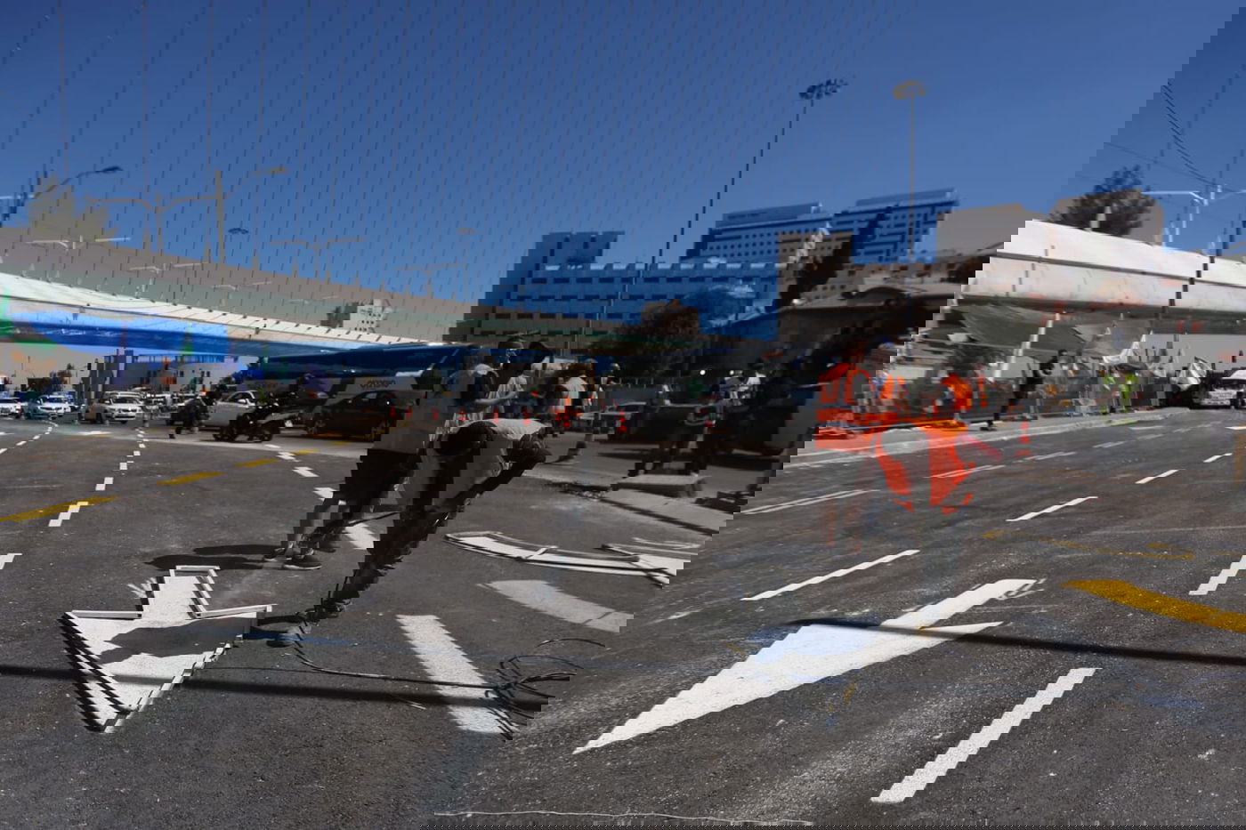 צפו בתיעוד: כך נחסמה הכניסה לירושלים