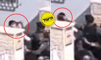 שוטר מאושך בפאותיו של מ', בבית שמש