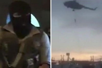 איראן פרסמה תיעוד דרמטי: השתלטות על מכלית בריטית