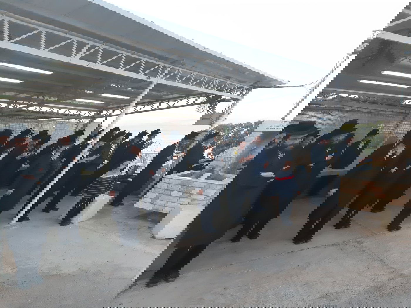 האדמו"ר ערך טיש בירושלים ועלה לציון בטבריה