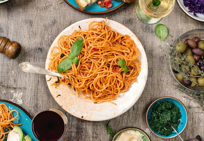 פסטה ברוטב שמן צ'ילי