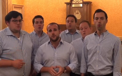 להקת הווקאל SIX13 בביצוע לייב ספונטני