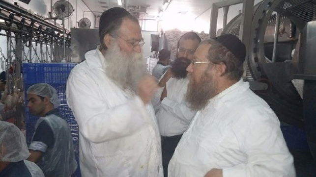 הרב נחום יברוב (משמאל) עם יבדלח"א רבה של בני ברק הרב שבח רוזנבלט