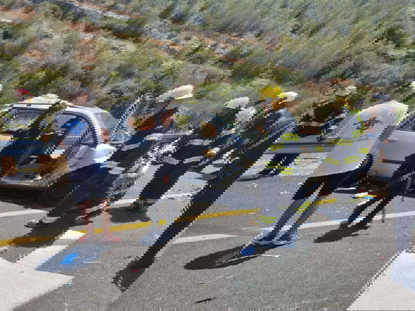 רכב משפחה חרדית התנגש ברכב ברינקס